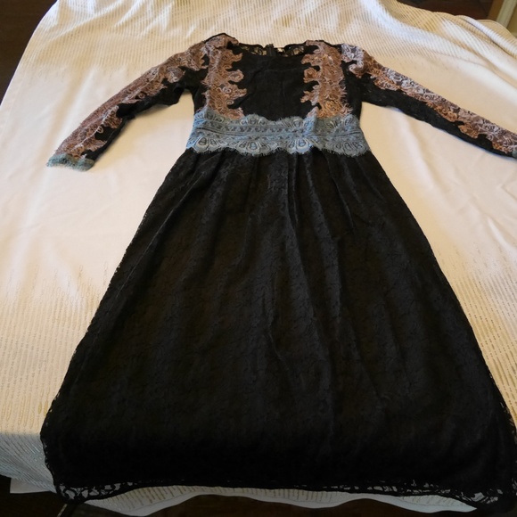 TOPSHOP Lace Multi-Color Dress - Picture 2 of 5